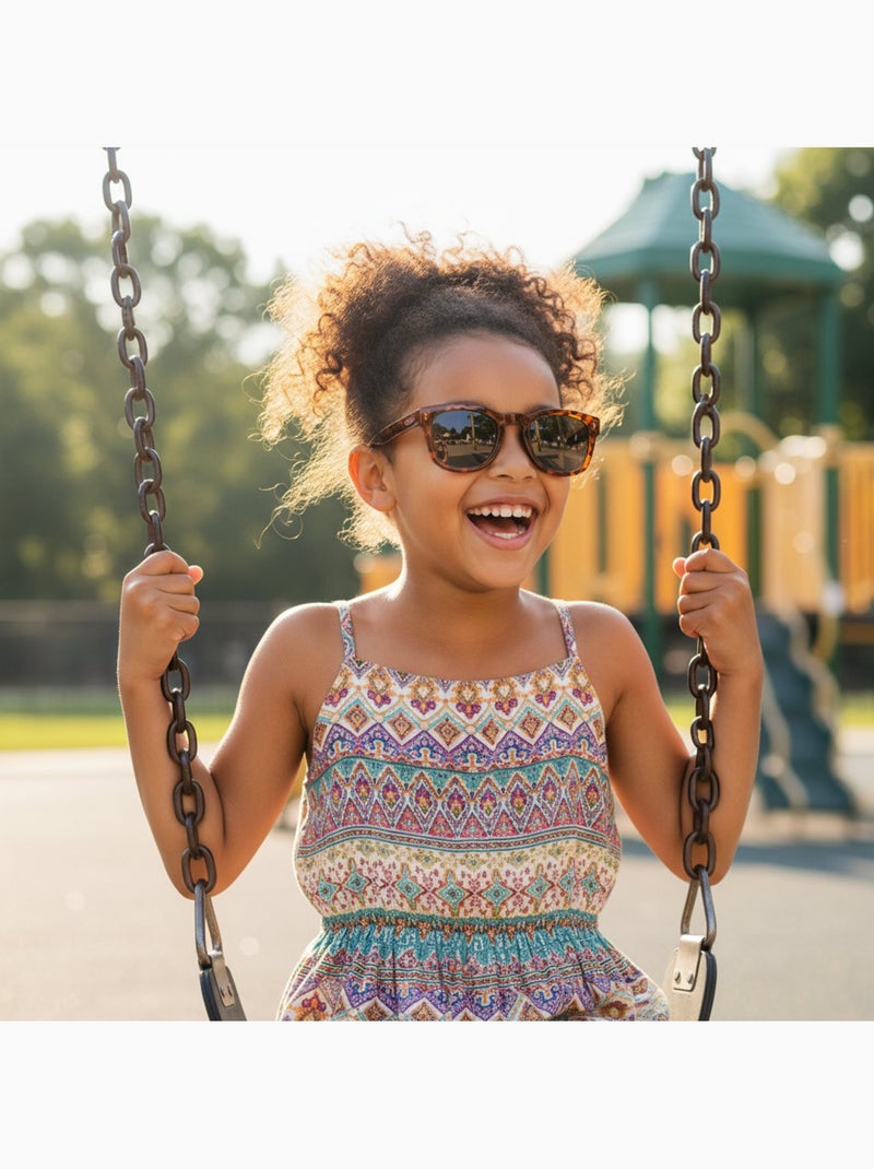 Lunettes de soleil enfant catégorie 3 Marron - Kiabi