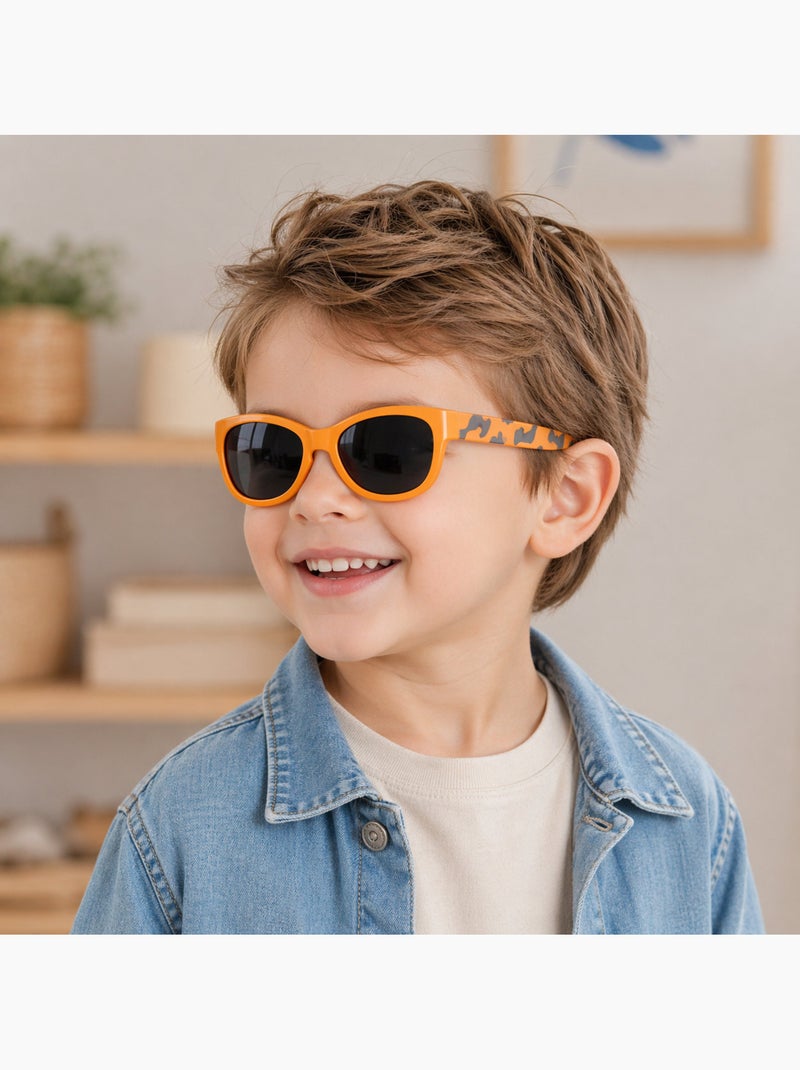 Lunettes de soleil enfant catégorie 3 Orange - Kiabi