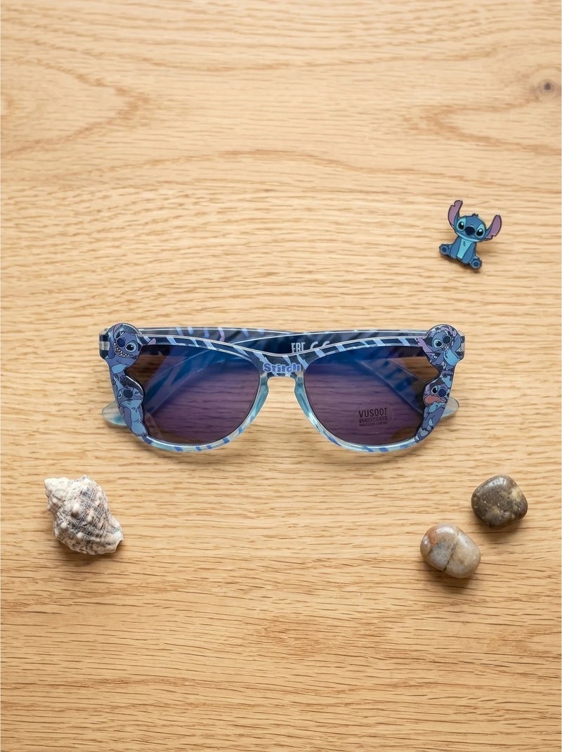 Lunettes de soleil enfant protection UV Stitch Disney Bleu - Kiabi