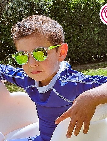 Lunettes de soleil enfant transparentes Orange et transparent