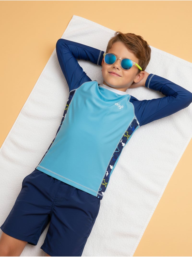 Lunettes de soleil enfant transparentes Jaune et transparent Jaune - Kiabi