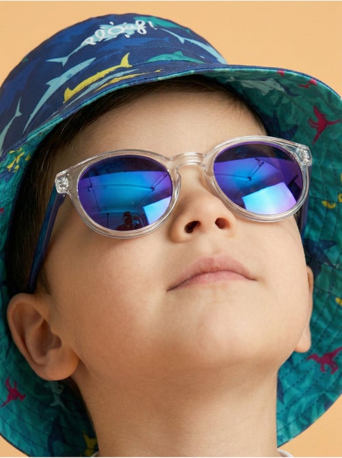Lunettes de soleil enfant transparentes Noir et transparent - Kiabi