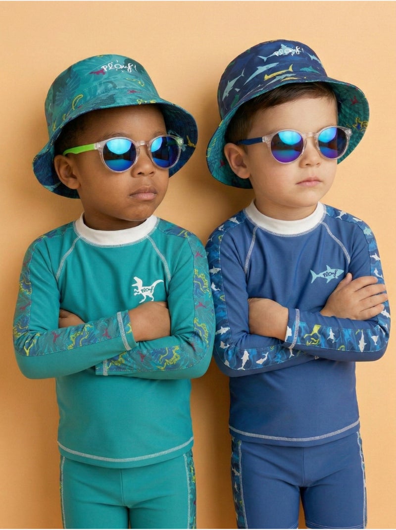 Lunettes de soleil enfant transparentes Noir et transparent Noir - Kiabi