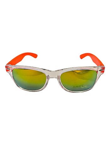 Lunettes de soleil enfant transparentes Orange et transparent