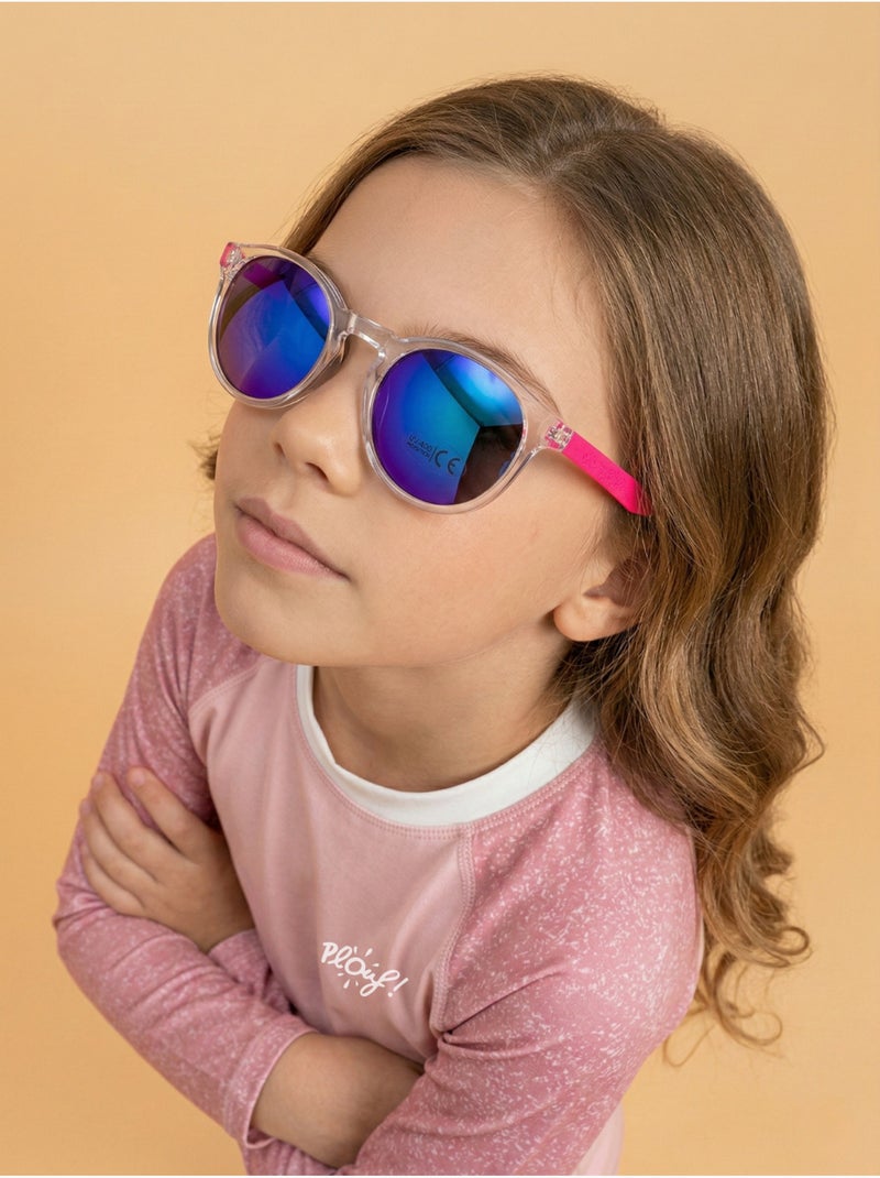 Lunettes de soleil enfant transparentes Rose et transparent Rose - Kiabi