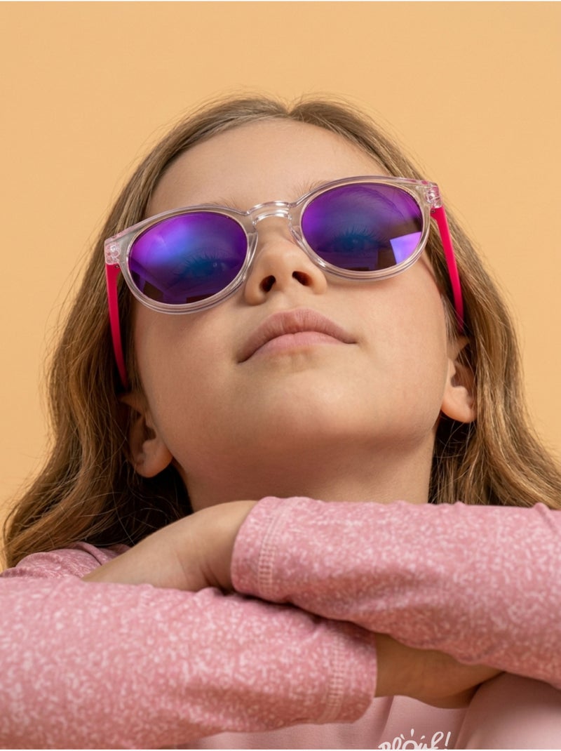 Lunettes de soleil enfant transparentes Rose et transparent Rose - Kiabi