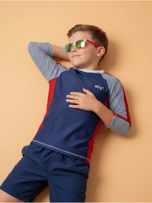 Lunettes de soleil enfant transparentes Rouge et transparent - Kiabi