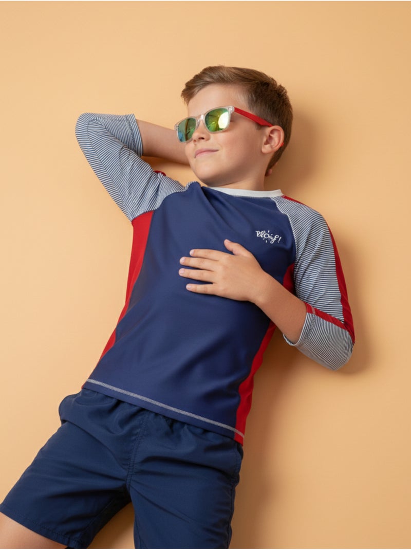 Lunettes de soleil enfant transparentes Rouge et transparent Rouge - Kiabi