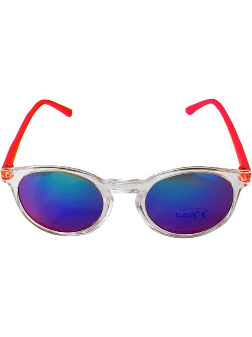 Lunettes de soleil enfant transparentes Rouge et transparent - Kiabi