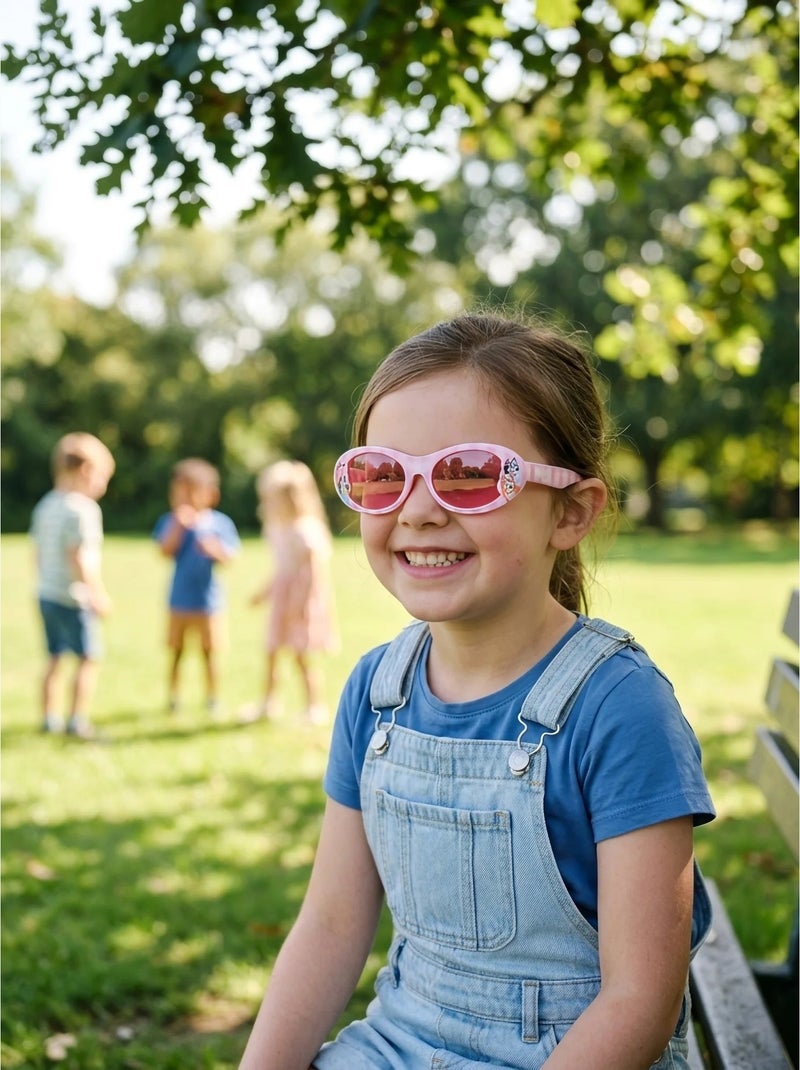 Lunettes de soleil enfant verres rectangulaires bluey Bleu - Kiabi