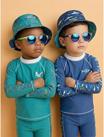 Lunettes de soleil enfant transparentes Orange et transparent