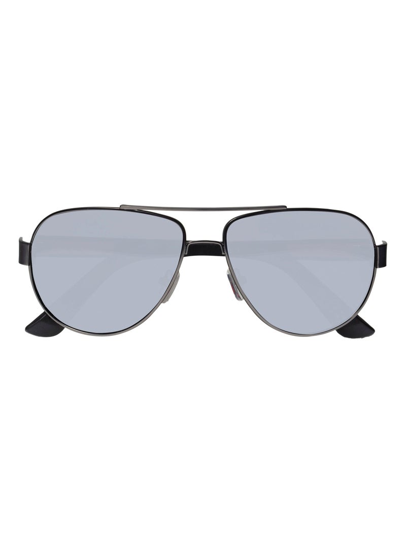 Lunettes de soleil forme pilote branches x-tra flex, verres polarisants Noir - Kiabi