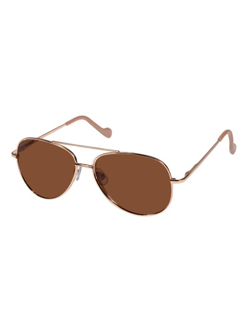 Lunettes de soleil forme pilote enfant 10 à 12 ans, verres polycarbonates catégorie 3 - Kiabi