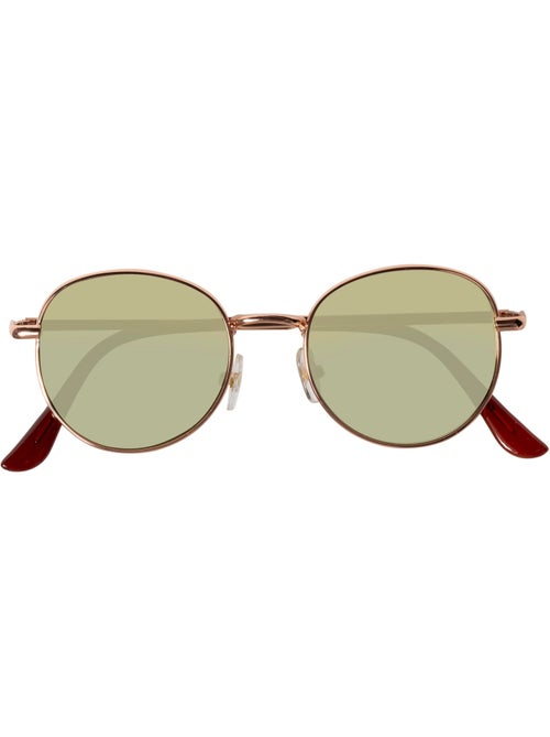 Lunettes de soleil forme ronde, 10 à 12 ans, branches métal, verres mixte enfant Isotoner - Kiabi