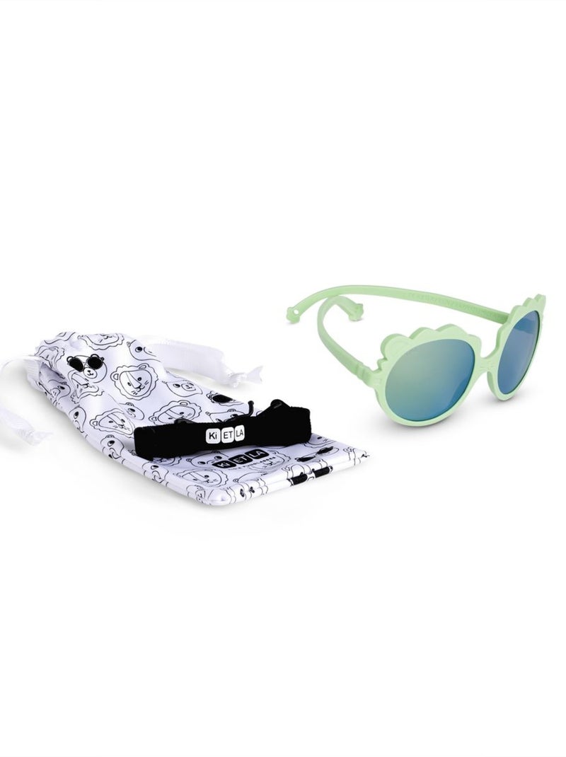Lunettes de soleil Lion Vert d'eau - Kiabi
