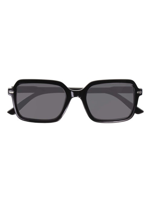 Lunettes de soleil mixte rectangulaires gris/noir Isotoner - Kiabi