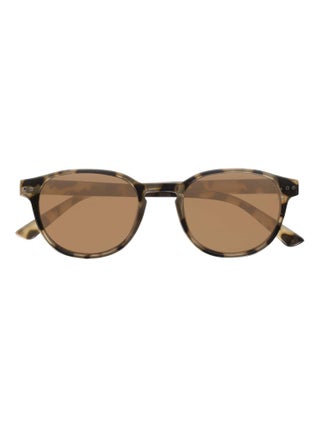 Lunettes de soleil mixte rectangulaires marron ecaille Isotoner