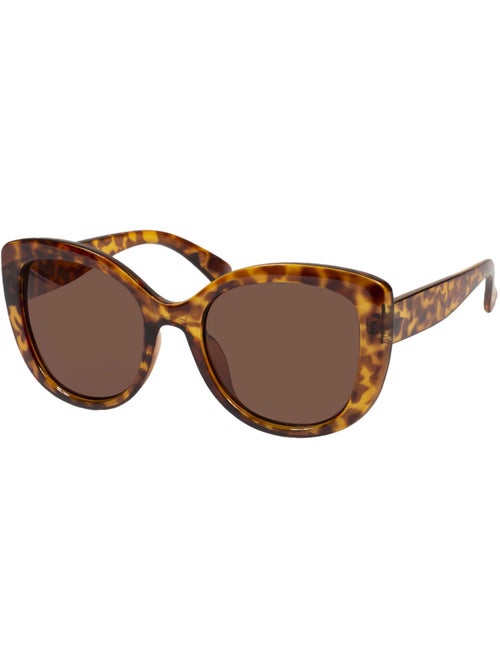 Lunettes de soleil Plastique recyclé, forme papillon, verres polarisants mixte adulte Isotoner - Kiabi