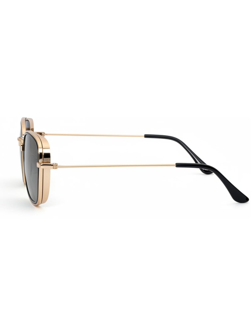 Lunettes de soleil polarisées mixte Doré - Kiabi