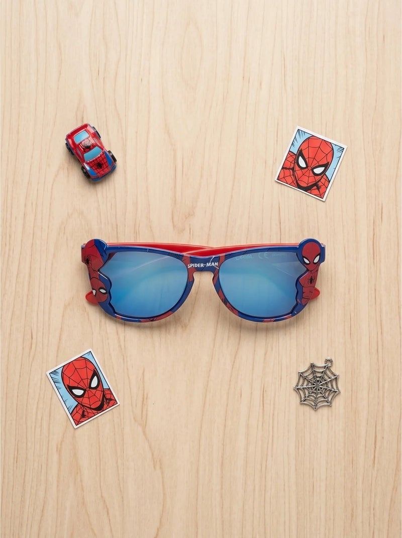 Lunettes de soleil protection UV 100% Spiderman Marvel Rouge - Kiabi
