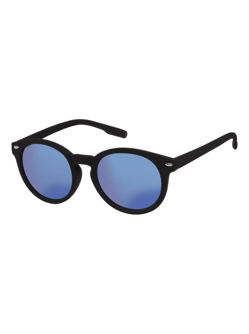 Lunettes de soleil rond Noir - Kiabi