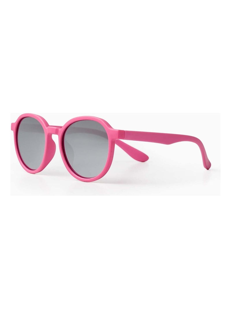 Lunettes de Soleil Rondes UV Niveau 3 Rose - Kiabi