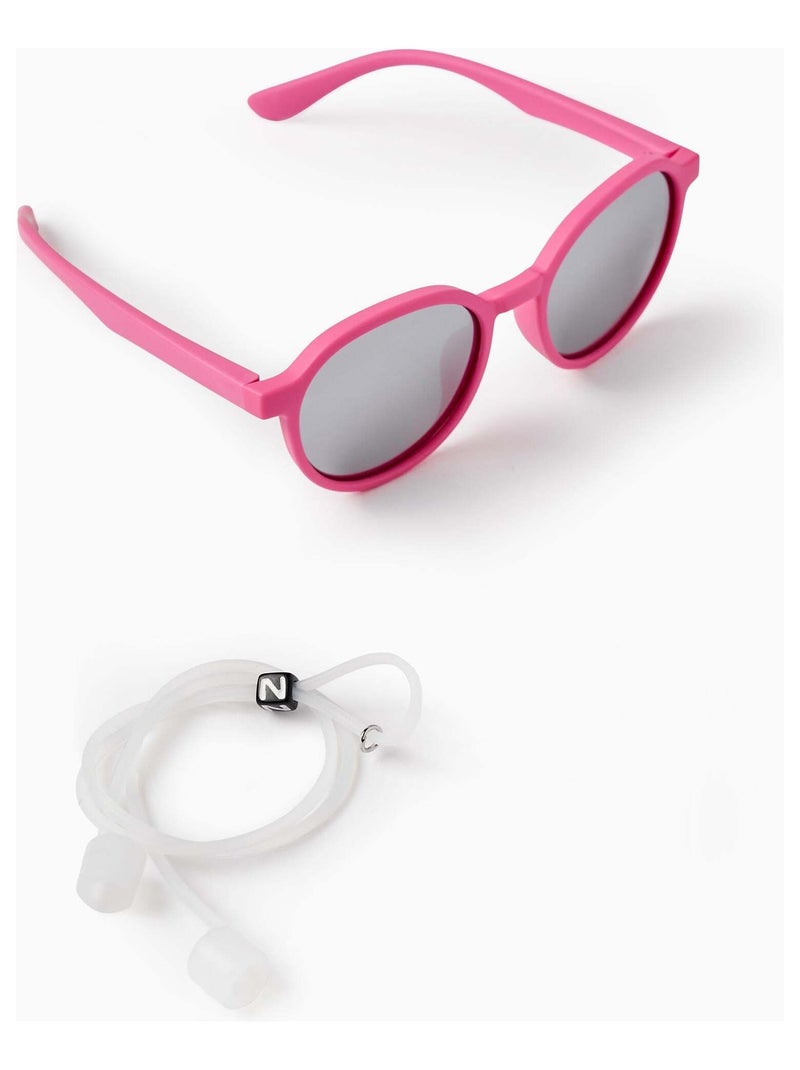 Lunettes de Soleil Rondes UV Niveau 3 Rose - Kiabi