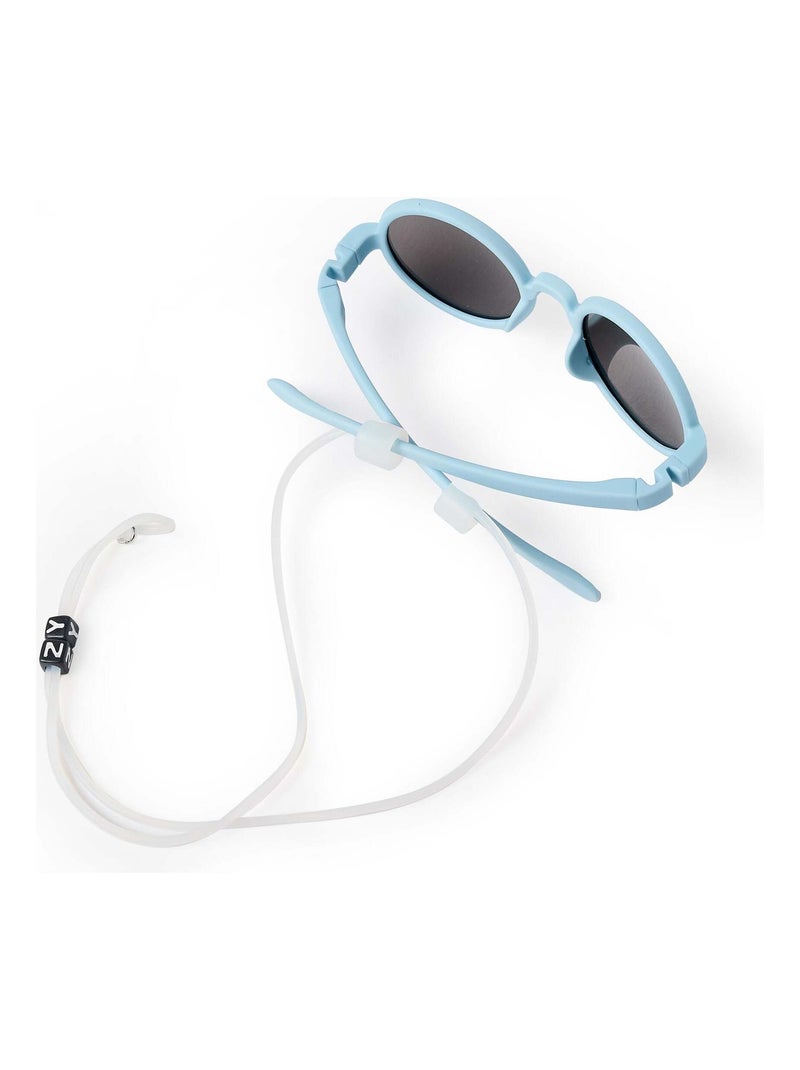 Lunettes de Soleil Rondes Uv400 Ultra flexibles Bleu clair - Kiabi