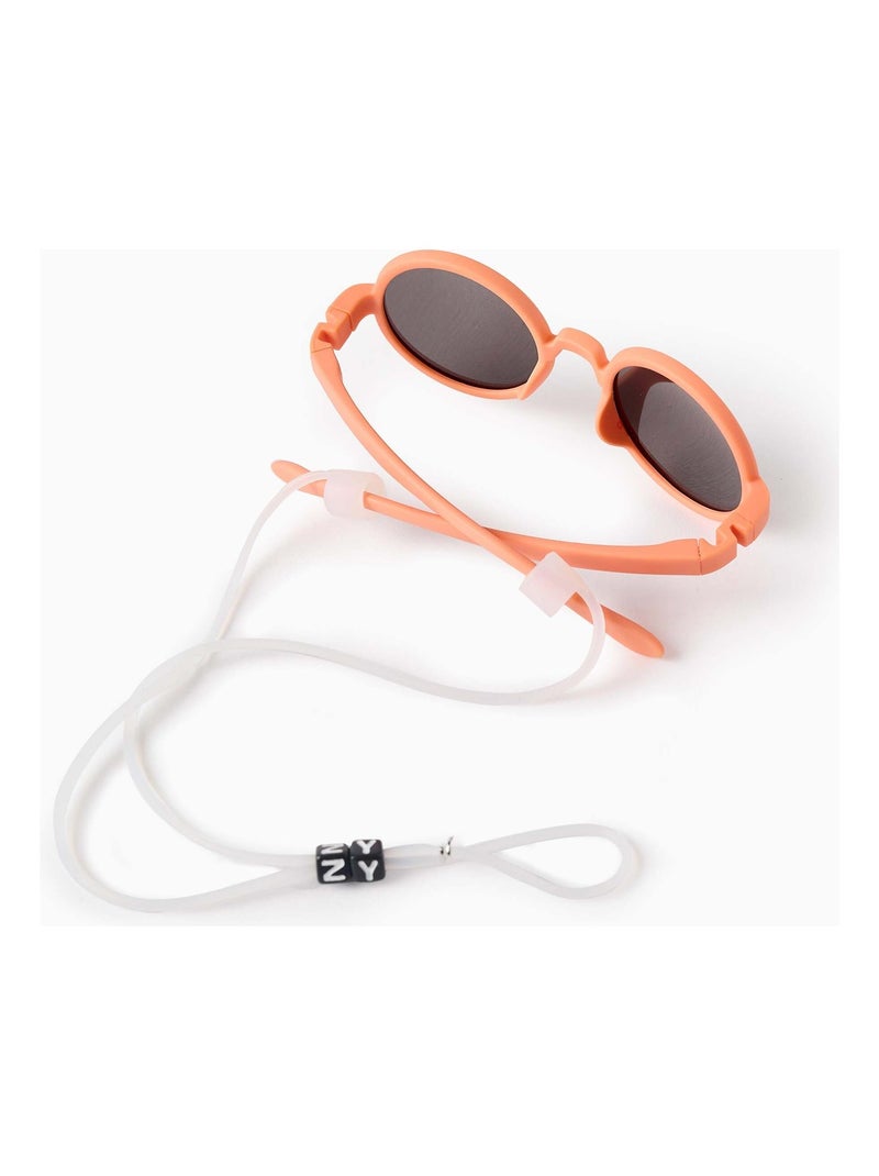 Lunettes de Soleil Rondes Uv400 Ultra flexibles Orange - Kiabi