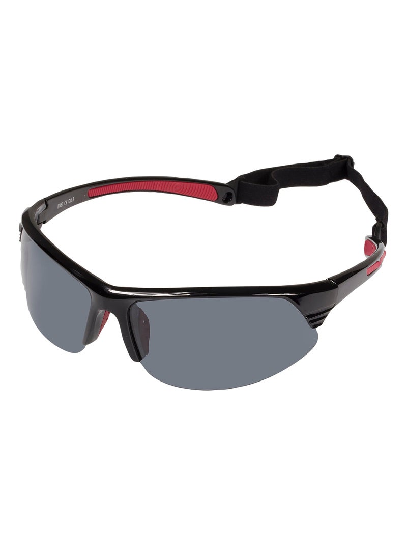 Lunettes de soleil sport, attache tête, verres polarisants mixte adulte Isotoner Noir - Kiabi