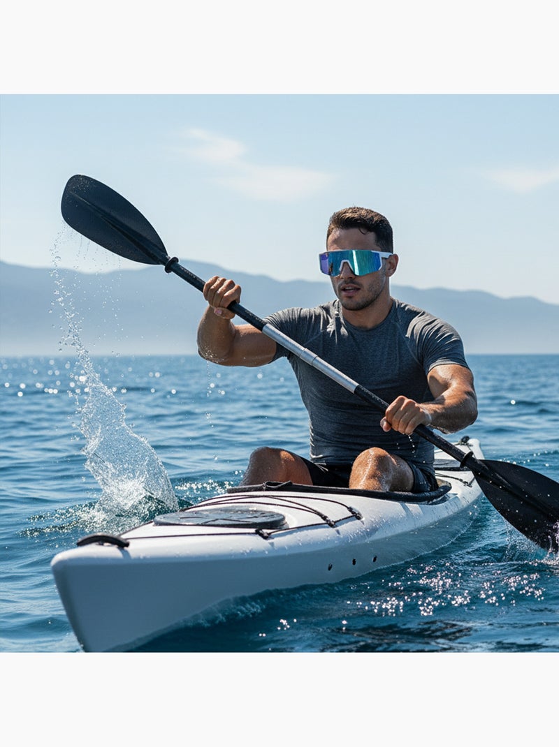 Lunettes de soleil sport Blanc - Kiabi