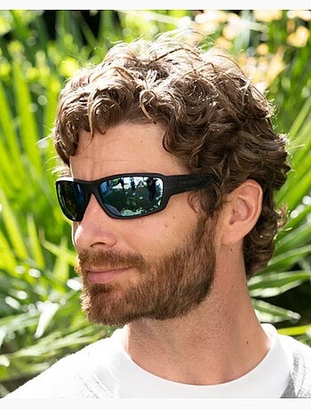 Lunettes de soleil sport finition gomme, verres polarisants mixte adulte isotoner
