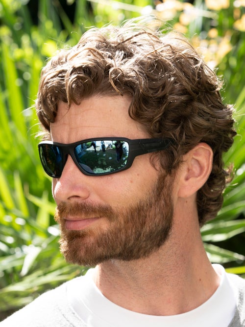 Lunettes de soleil sport finition gomme, verres polarisants mixte adulte Isotoner - Kiabi