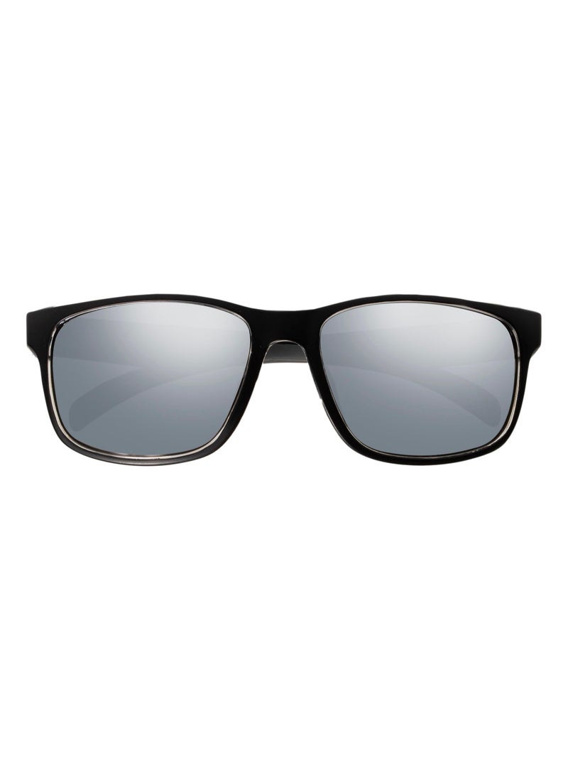 Lunettes de soleil sport finition gomme; verres polarisants Noir - Kiabi