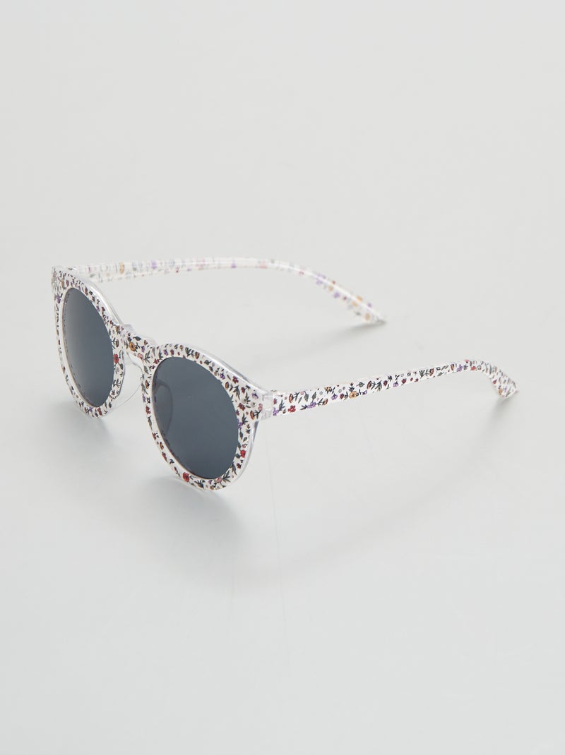 Lunettes de soleil UV3 Blanc - Kiabi