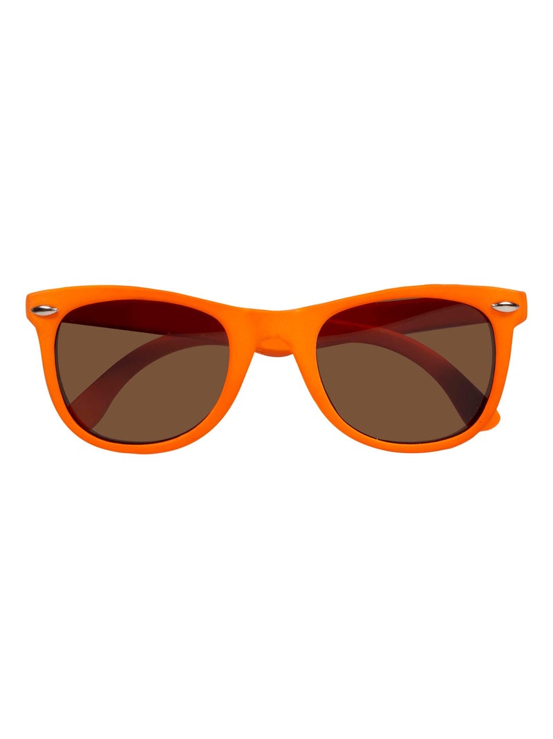 Lunettes de soleil verres miroirs Orange clair - Kiabi