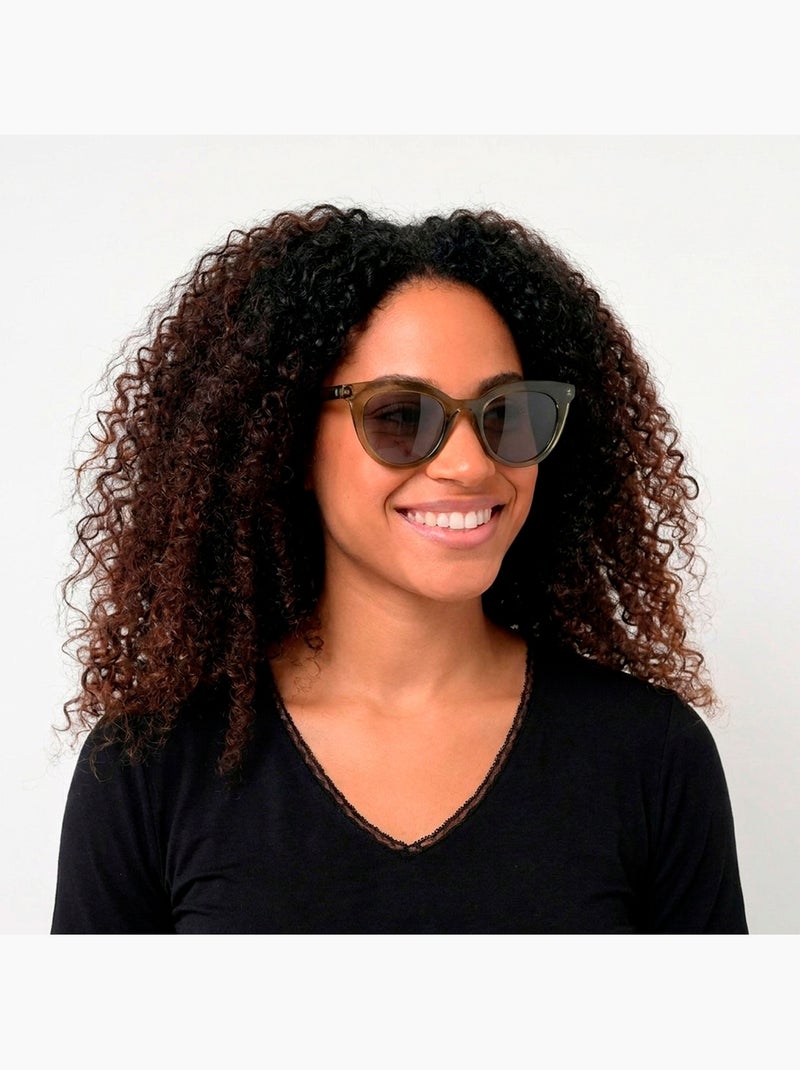 Lunettes de soleil verres polarisants, verres polycarbonates, branches femme Isotoner Kaki - Kiabi