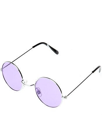 Lunettes rondes déguisement hippie