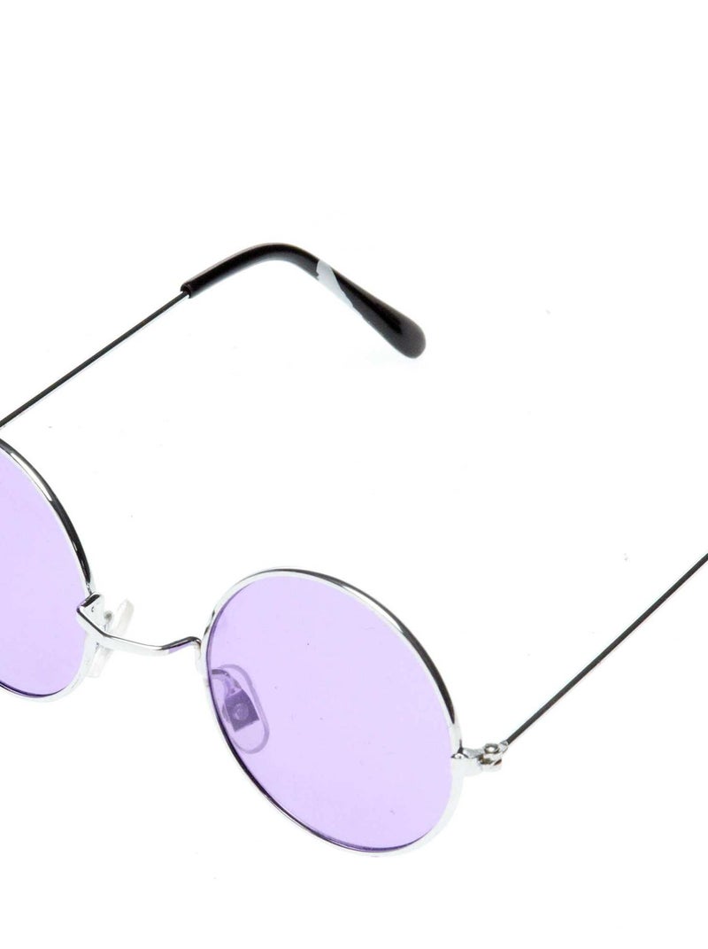 Lunettes rondes déguisement hippie violet - Kiabi