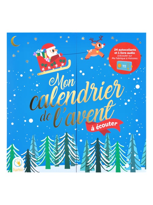 Lunii - Calendrier de l’Avent 2022 - 25 histoires à écouter + 24 autocollants de Noël - Kiabi