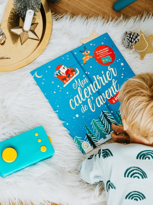 Lunii - Calendrier de l’Avent 2022 - 25 histoires à écouter + 24 autocollants de Noël - Kiabi
