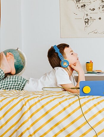 Lunii - Casque audio bleu - Pour les enfants de 3 à 8 ans