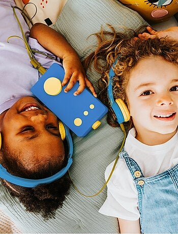 Lunii - Casque audio bleu - Pour les enfants de 3 à 8 ans