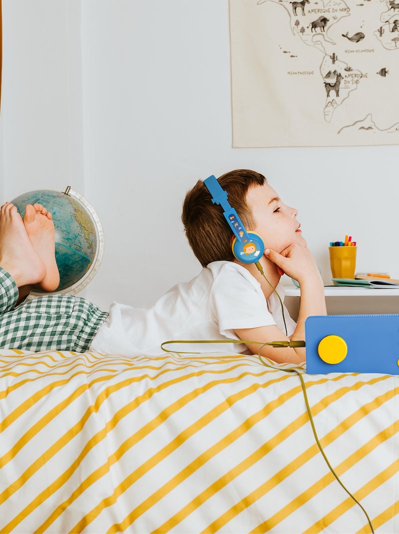 Lunii - Casque audio bleu - Pour les enfants de 3 à 8 ans Bleu - Kiabi