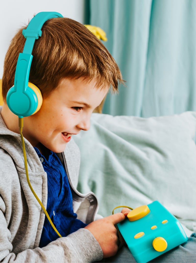 Lunii - Casque audio vert - Compatible avec Ma Fabrique à Histoires - Pour les enfants de 3 à 8 ans Vert - Kiabi