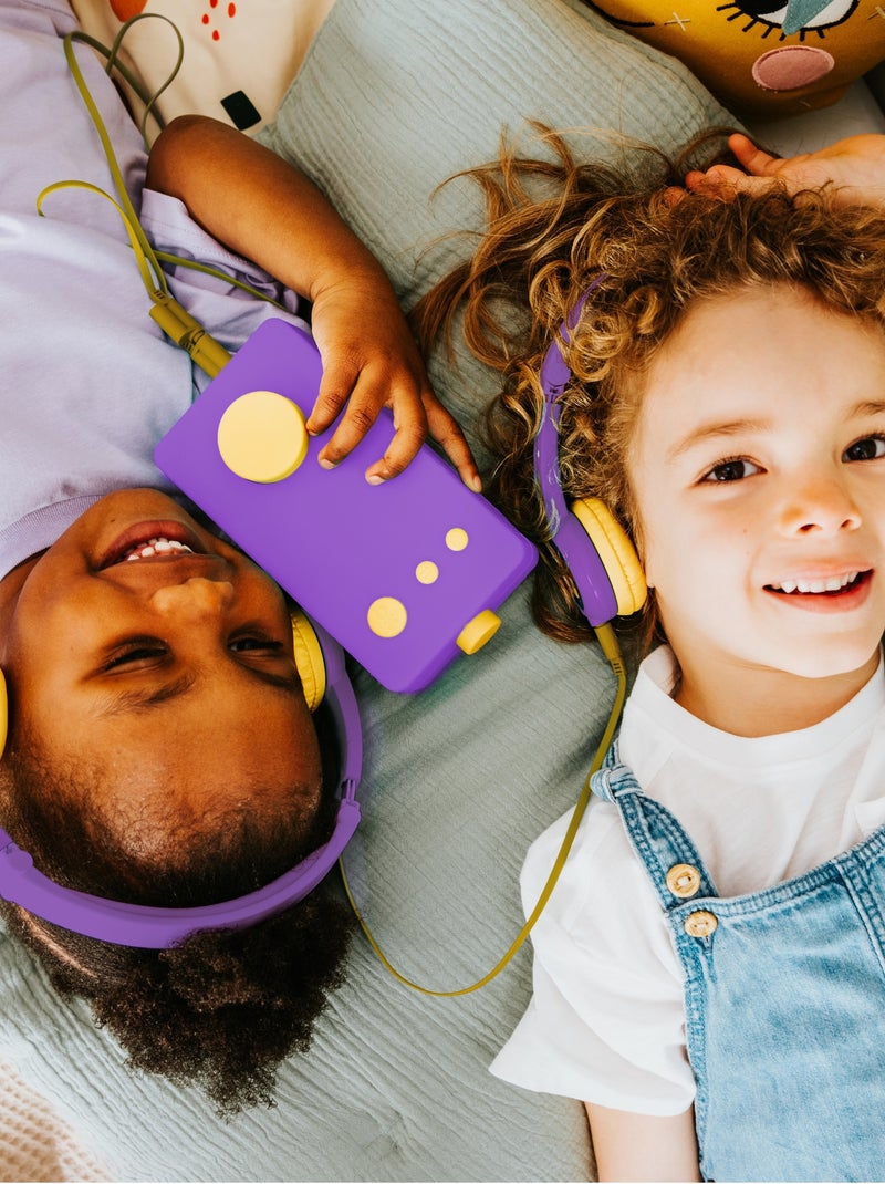 Lunii - Casque audio violet - Pour les enfants de 3 à 8 ans Violet - Kiabi