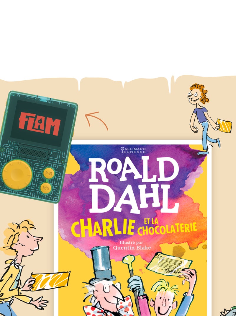 Lunii - Coffret Charlie et la chocolaterie - Livre audio interactif dés 7 ans à écouter sur FLAM N/A - Kiabi
