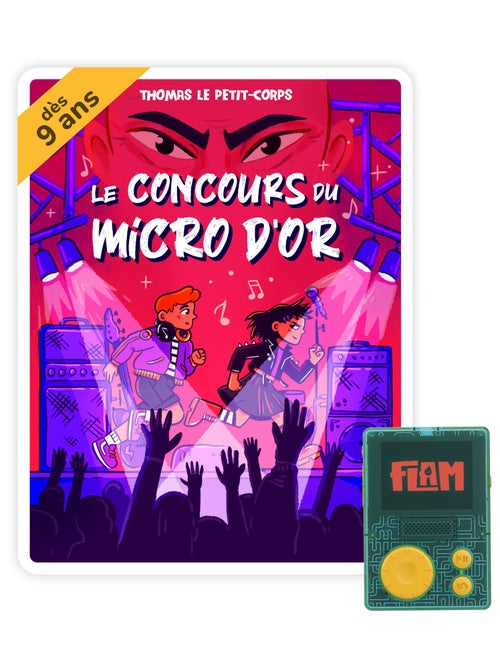 Lunii - Coffret Le concours du Micro d'Or - Livre audio interactif dés 9 ans à écouter sur FLAM - Kiabi