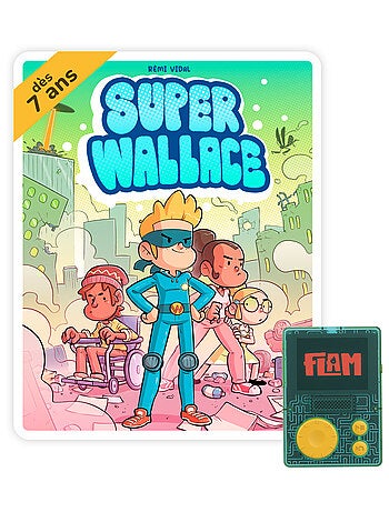 Lunii - Coffret Super Wallace - Livre audio interactif dés 7 ans à écouter sur FLAM
