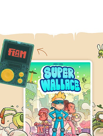 Lunii - Coffret Super Wallace - Livre audio interactif dés 7 ans à écouter sur FLAM